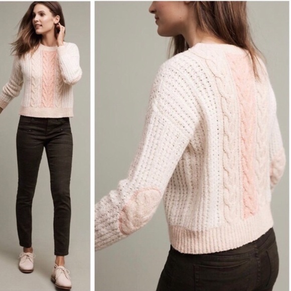 Anthropologie Sweaters - Anthropologie Sleeping On Snow Cabled Sweater